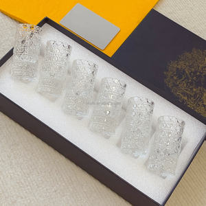 Nuevas Copas de Vino Mini de Lujo con Grabado de Piedras Preciosas, 200 ml, 6 Piezas - Product Image 2