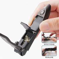WELLFLYER NC-589 Nouveauté Coupe-ongles en acier inoxydable pour doigts et orteils avec récupérateur – Soin personnel