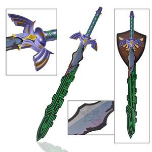 Espada Maestra Encantada de Link de 91 cm, Réplica Real de la Serie The Legend of Zelda: Tears of the Kingdom, para Cosplay - Product Image 1