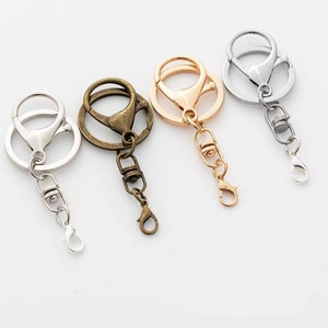 Bán buôn 65 mét Kim Loại Xoay Keychain vàng đen DIY Phụ kiện túi vòng móc tôm hùm Claw Clasp Móc chìa khóa - Product Image 2