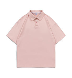 Polo de alta calidad de 200gsm, Camiseta 100% algodón de gran tamaño lisa en blanco para hombre, de manga corta Camiseta deportiva para hombre - Product Image 3