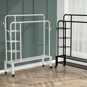 Durevole di alta qualità <span class=keywords><strong>appendiabiti</strong></span> portatile da pavimento in metallo <span class=keywords><strong>appendiabiti</strong></span> da camera da letto <span class=keywords><strong>appendiabiti</strong></span> <span class=keywords><strong>appendiabiti</strong></span> per doppio <span class=keywords><strong>palo</strong></span> - Product Image 4