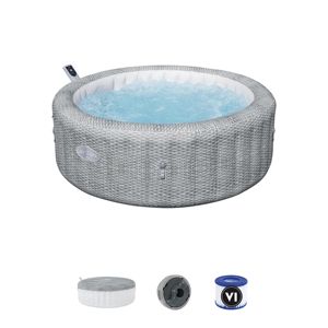 Pour <span class=keywords><strong>Bestway</strong></span> 6001N 1.96mx71cm Jacuzzi Marron Nouveauté Baignoire gonflable d'extérieur en PVC avec intelligence intégrée Meilleure baignoire à glace - Product Image 1