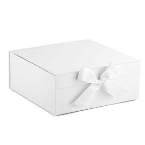 Hot Sale Custom Foldable Magnetic Closure Gift Boxes Magnet Flap Clothing Paper <b>Box</b> Ribbon Luxury Cardboard Matt Lamination - Product Image 5