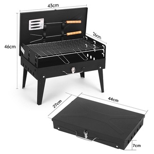 Parrilla de Barbacoa Plegable Portátil para Exteriores, Camping, Hogar y Patio, <span class=keywords><strong>Horno</strong></span> de Carbón Conveniente/Multifuncional Desmontable - Product Image 5