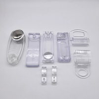 Dispositif de sécurité pour enfants pour rideaux et stores, en plastique transparent, accessoire pour fenêtre française, stores enrouleurs/romains, installation au plafond
