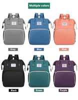 Sac à dos multifonctionnel de voyage pour maman, avec lit pliant et port USB, sac à langer pour bébé avec table à langer intégrée - Vente en gros