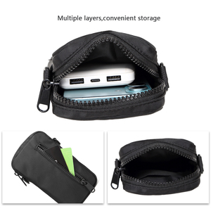 Logo personnalisé <span class=keywords><strong>Mini</strong></span> sac à bandoulière unique Sac de messager étanche pour hommes en plein air Sac de poitrine unisexe avec sangle réglable - Product Image 4