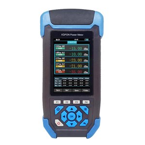 เครื่องวัดพลังงาน10g สำหรับ EPON GPON <span class=keywords><strong>XG</strong></span>-PON <span class=keywords><strong>1270</strong></span> 1310 1490 1550 1577nm SC opm 3.5 "หน้าจอสี TFT 1000การจัดเก็บข้อมูล - Product Image 1