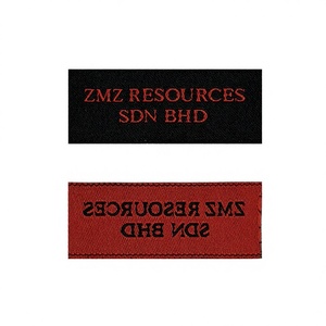 Étiquettes tissées personnalisées de qualité supérieure, cousues, coupées à la chaleur et à la laser, lavables pour vêtements avec logo de marque - Product Image 1