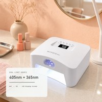 Lampe UV LED pour ongles avec base métallique amovible, finition miroir, nettoyage facile, anti-déformation, lampe de polymérisation de gel, fournisseur d'usine