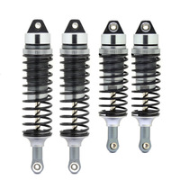 Peredam Kejut Paduan Aluminium Dirakit Sepenuhnya dari Logam dengan Lubang Besar untuk Depan & Belakang untuk Mobil Truk RC 1/10 Slash 4x4.