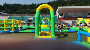 Parc aquatique gonflable géant pour les sports nautiques estivaux, les divertissements et les compétitions, en vinyle/PVC, usage commercial - Product Image 5