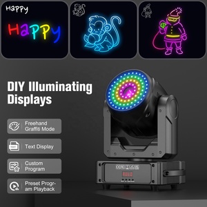 120W movinge ánh sáng 3D hoạt hình <span class=keywords><strong>DMX</strong></span> ứng dụng điều khiển 2W RGB di chuyển đầu ánh sáng laser cho DJ Bar Disco sân khấu Câu Lạc Bộ bên - Product Image 3