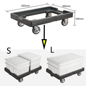 XL Stackable Plastic Bakery Pizza Dough Trays Bread Case Transport Fermentation Dough Proofing <strong>Box</strong> with Lid <strong>Storage</strong> Container - Product Image 4