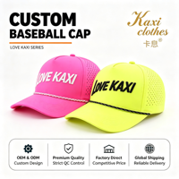 Casquettes de baseball 5 panneaux Snapback Kaxi OEM personnalisées en nylon respirant et imperméable avec dos en maille de haute qualité – Collection 2026