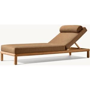 Collection Palma Meubles de jardin en bois d'extérieur Chaise longue en teck Meubles en bois faits à la main - Product Image 1
