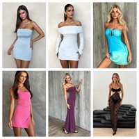 Prix de liquidation 2025 : Lots de robes pour femmes, vêtements d'occasion de marques variées, assortiment en gros, stock de vêtements pour femmes