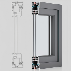 Fenêtre coulissante en aluminium à isolation thermique de style américain moderne, personnalisable en usine HUANYA, OEM/ODM, pour salon - Product Image 6