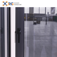 Meilleure vente RG65 Fenêtre vitrée en aluminium à double vitrage personnalisée Fenêtre en verre à isolation thermique Fenêtres à battant en aluminium à efficacité énergétique