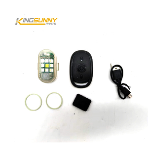 Ensemble d'éclairage de bicyclette rechargeable Télécommande <span class=keywords><strong>sans</strong></span> <span class=keywords><strong>fil</strong></span> Feux arrière clignotants à LED Phares en plastique Alimentation par batterie pour - Product Image 1