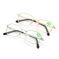 Monture en métal lentille en verre presbytie myope fournisseur lunettes en gros femmes lunettes correctrices lunettes de lecture flexibles