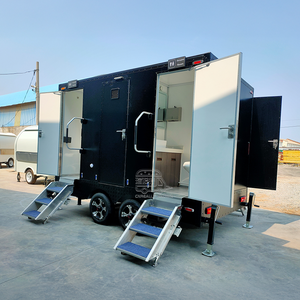 Salle de bain portable sur mesure avec unité de douche, toilettes, remorque, toilettes mobiles de luxe, toilettes extérieures avec normes américaines - Product Image 4