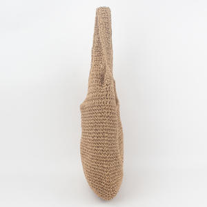 Sac en paille naturelle tissé à la main pour femmes, grande capacité, style bohème, sac fourre-tout à bandoulière avec longues poignées réglables - Product Image 3