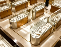 Présentoir à bijoux en verre durable GZowin, style minimaliste moderne, pour magasin de mode, service direct usine