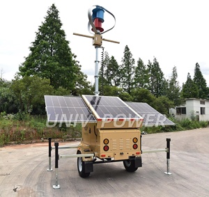 Tour d'<span class=keywords><strong>éclairage</strong></span> LED solaire mobile <span class=keywords><strong>autonome</strong></span> et résistante aux intempéries 2026 avec génération d'énergie éolienne pour applications paysagères - Product Image 3