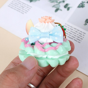 Simulated fruit and cream-filled donut models, simulated mini cakes, dessert <b>table</b> decorations, and photo props. - Product Image 2