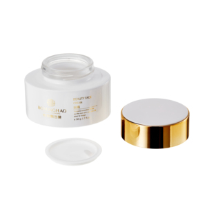 Venta al por Mayor de Envases de Vidrio Cosméticos Blancos de Lujo para el Cuidado de la Piel, de 40 ml, 100 ml, 120 ml, 30 g, 50 g, Juego de Envases para Colección de Productos para el Cuidado de la Piel - Product Image 4