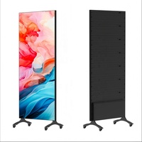 Pantalla LED Inteligente Serie G-T4 para Interiores, 750x2000mm, Pantalla Vertical Móvil de Alta Gama, P1.25/1.56/1.9/2.5/2.6/2.9/3.9mm, IPX3