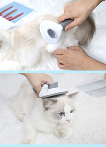 Cepillo Eliminador de Pelo para Perros y Gatos, Peine de Autolimpieza, Herramientas de Aseo para Mascotas - Product Image 5