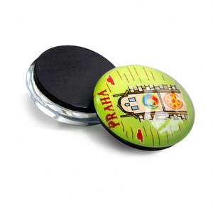 Customised Crystal Refrigerator 3D Clear <b>Round</b> Glass <b>Magnet</b> Sublimation <b>Magnets</b> for Fridge <b>Round</b> Crystal - Product Image 3