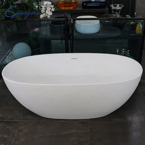 Fábrica al por mayor Más tamaño Forma ovalada Fácil de instalar Varios diseños Bañera independiente - Product Image 5