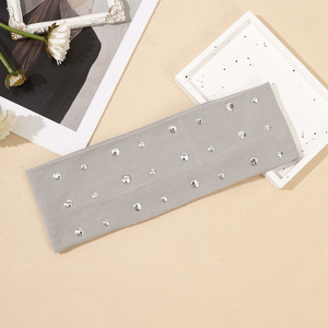 HZO-25110 nouveau clou perle bandeau de cheveux couleur unie lavage visage pression cheveux bandeaux sport groupé cheveux coiffures - Product Image 5