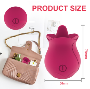Hot Selling Rose Sex Adult Producten Tong Likken Vibrator Tepel Sucker Oral Masturbator Rose Sex Vibrator Seksspeeltjes Voor Vrouwen - Product Image 6