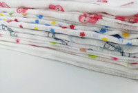 Insert de couche pour bébé en mousseline de coton double couche, séchage rapide, doux, personnalisable avec impression sur mesure