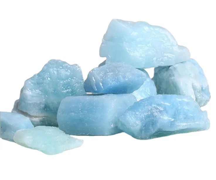 Natural Rough healing Stone energy Raw crystal Mineral blue aquamarine chakra crystals healing stones