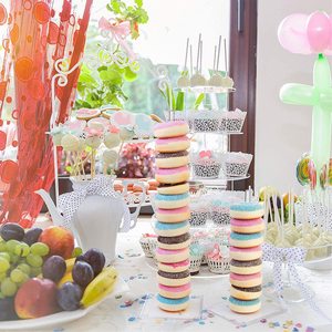 H101 एक्रिलिक प्रदर्शन मिठाई एक्रिलिक Macaron प्रदर्शन ट्रे के लिए खड़ा है, Macaron स्टैंड कुकी 6 स्लॉट के साथ प्रदर्शन खड़े हो जाओ - Product Image 5