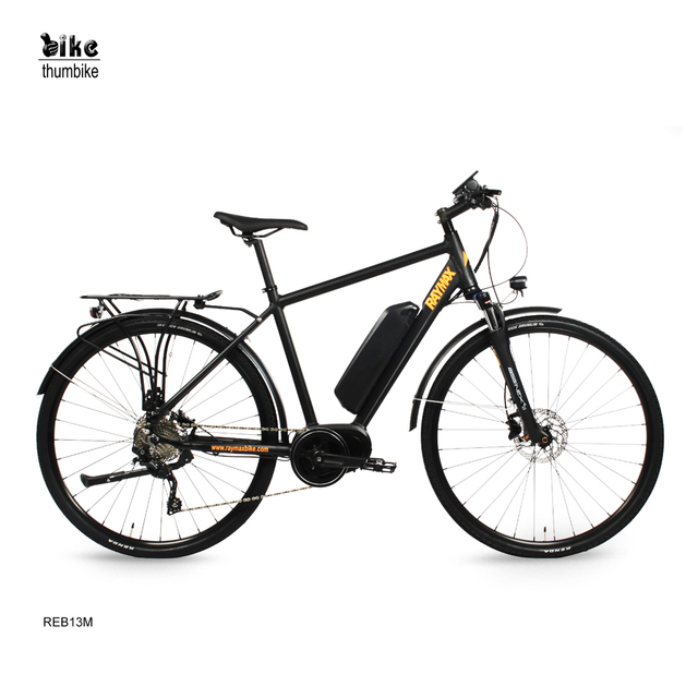 City Ebike 250W/500W Mid-drive Brushless Motor Electric Bicycle Aluminum Lithium Battery 36V Custom Color Front Suspension Urban