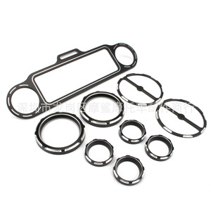 Juego de molduras para instrumentos de motocicleta Moshark, 9 piezas, cubierta de tablero de metal CNC para modificación de Harley Davidson - Product Image 3