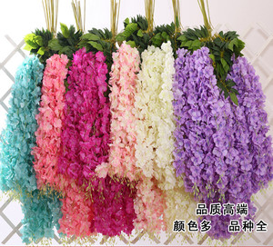 H05496 sự kiện đám cưới bên trang trí treo Wisteria Nho Trắng Nhân Tạo Wisteria hoa cho Trang chủ bên trần trang trí nội thất - Product Image 2