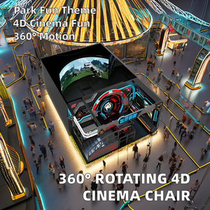 Chaise 3D Naked Eye 4D 5D 7D Indoor Orbit <span class=keywords><strong>Cinema</strong></span> Park Motion avec écran à 360 degrés pour le trampoline Park - Product Image 3
