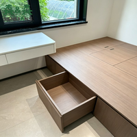 SLS Moderne Holz-Tatami-Aufbewahrungsmöbel mit Maßgefertigten Kleiderschränken und Langlebigem Design für Schlafzimmer