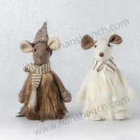 Nanshen BSCI ornamen boneka Natal poliester bersertifikasi-langsung dari pabrik dekorasi liburan penjualan laris kualitas tinggi