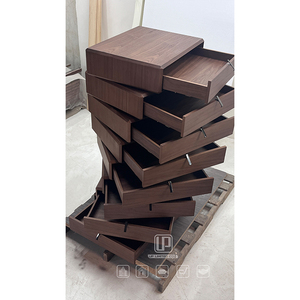 High-End Design Rotate Brown <b>Storage</b> Wood Rectangle Tool <b>Drawer</b> Cabinet <b>for</b> Apartment Villa Living Room Tool <b>Drawer</b> Cabinet - Product Image 1