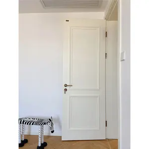 Stile Shaker MDF porte interne in legno bianco Prehung completamente rifinito in legno massello di plastica insonorizzato camera da letto modello interno Wpc porta
