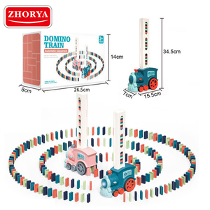 Zhorya Development <strong>Train</strong> Toys Colored <strong>Dominoes</strong> Musical Automatic <strong>Domino</strong> <strong>Train</strong> Toy Set for Kids - Product Image 6